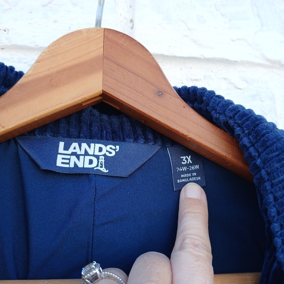 Lands' End Corduroy Blazer Wide Whale 3X - Picture 3 of 7